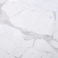 A close up of a white marble counter top.
