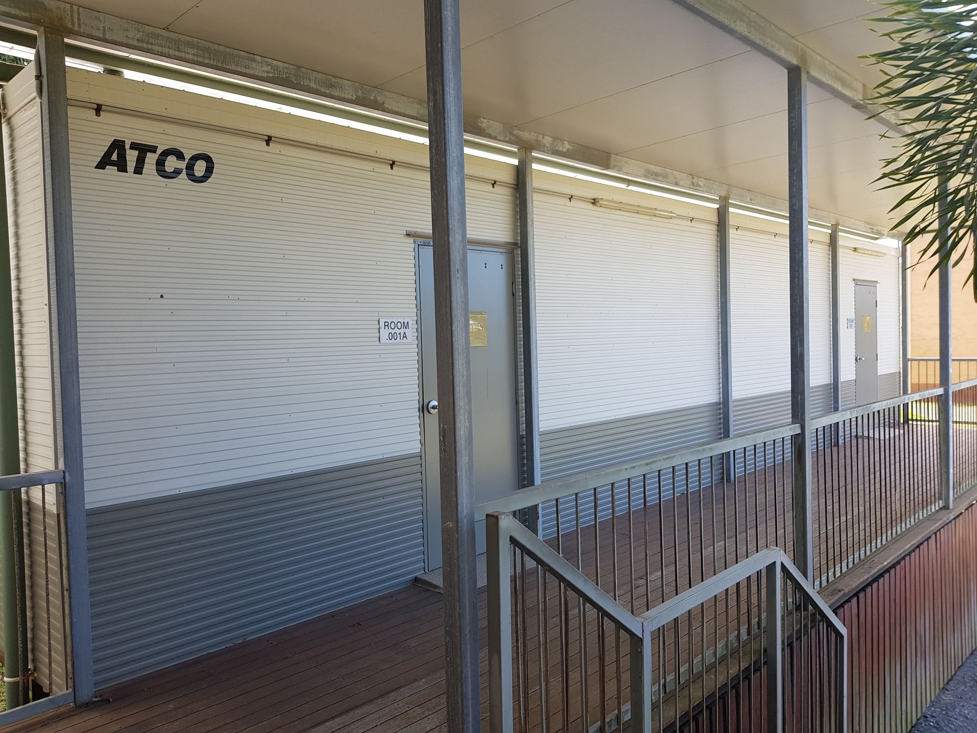 A Small Portable Building With Two Doors  — NQ Trading In Edmonton, QLD