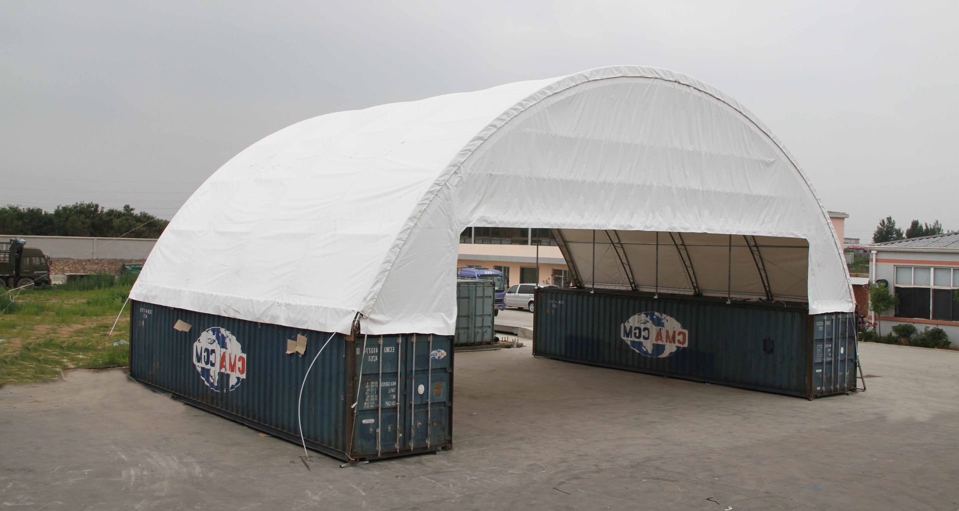 A Dome Shelter Built Into Two Containers — NQ Trading In Edmonton, QLD