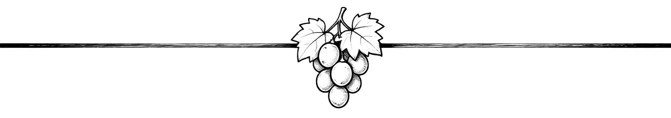 Black-and-white floral ornament centered on a horizontal line