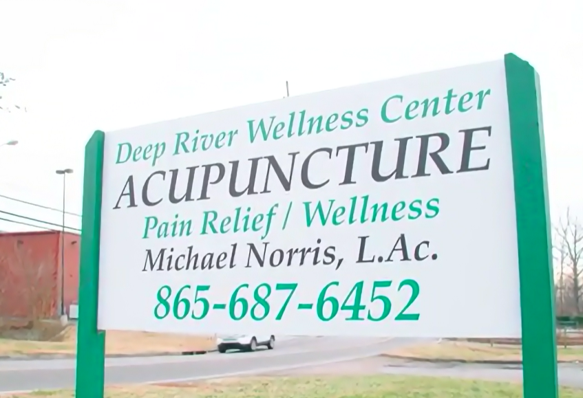 Deep River Wellness Center Sign Board — Knoxville, TN — Deep River Wellness Center