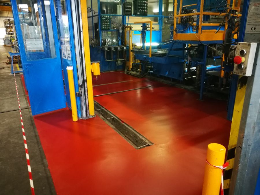 pavimentazione tecnica per industria chimica