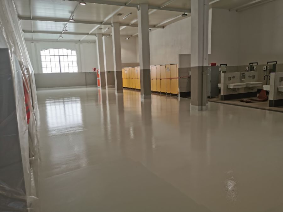 pavimentazione sintetica per industria