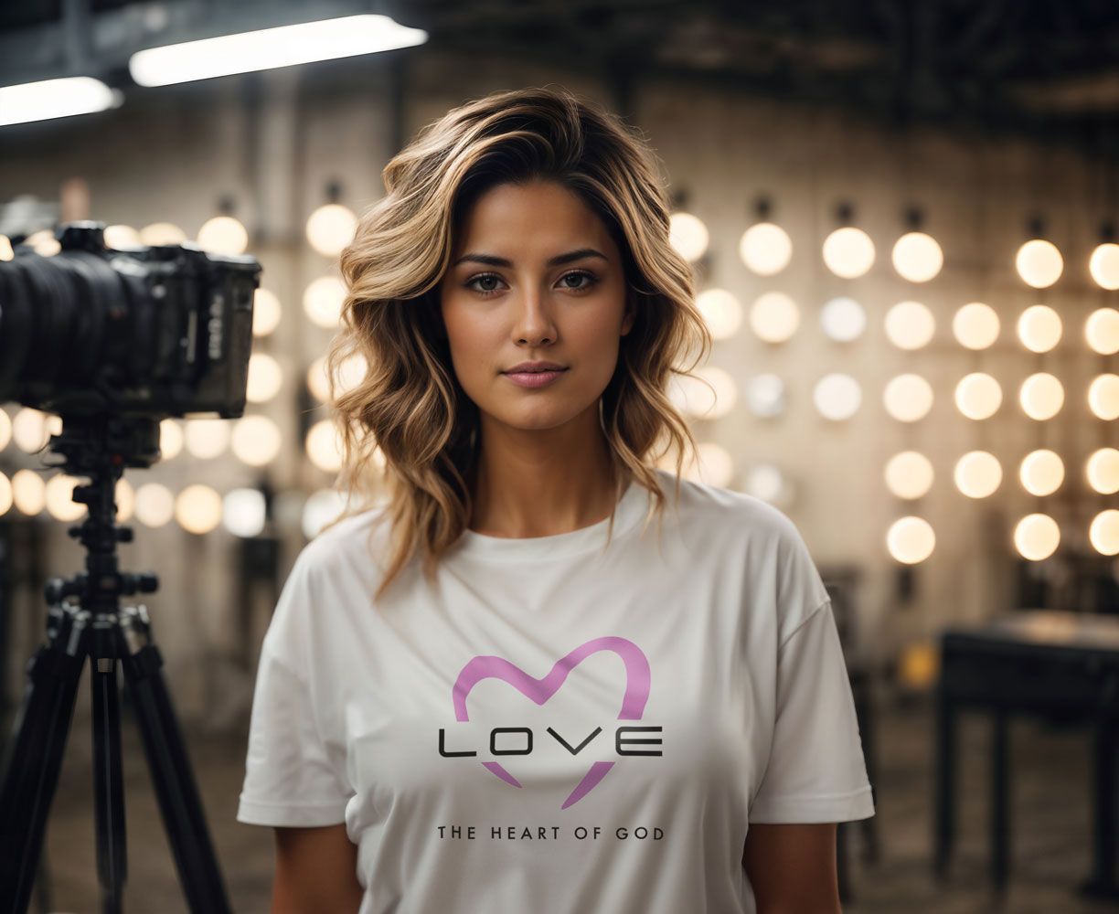 Woman in white shirt with 