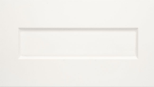 One-Piece Shaker Style Option With Antique White Finish