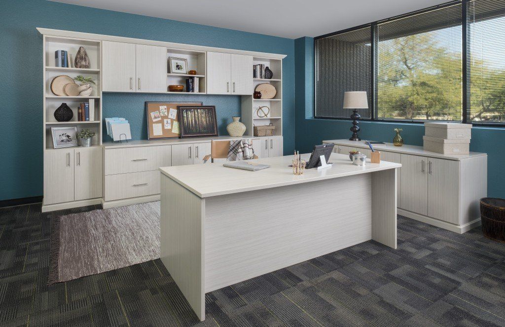 Custom Home Office Cabinet and Desk