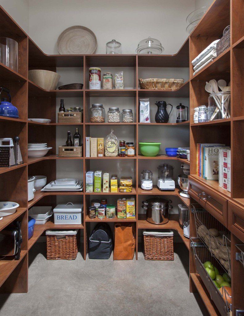 Cognac Custom Kitchen Pantry System
