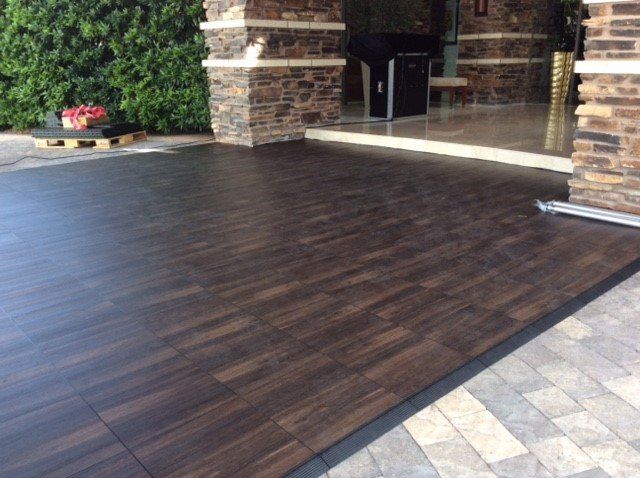 Wood Look Swisstrax Garage Flooring