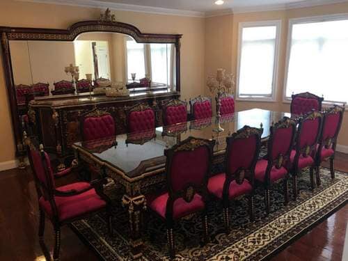 Red Chair and Long Table — Furniture in Clifton, NJ