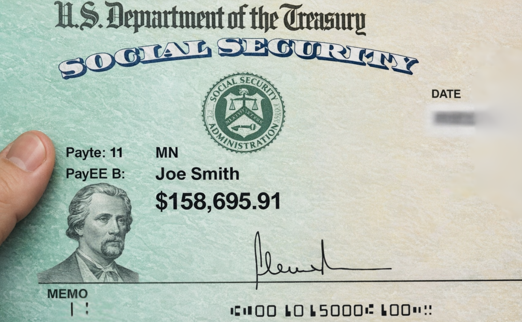 A man and a woman are looking at a tablet in an office.