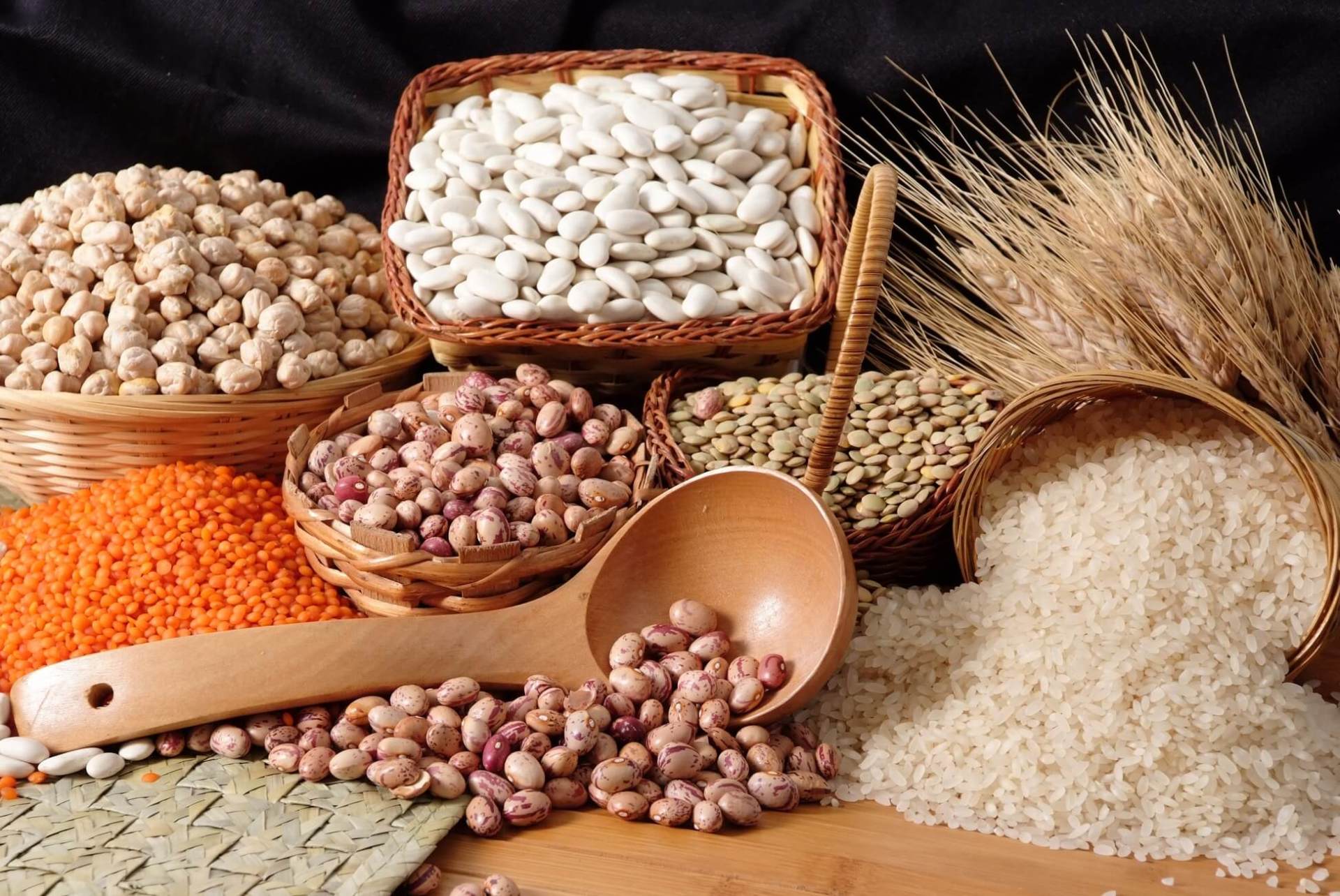 Legumi, cereali e farine