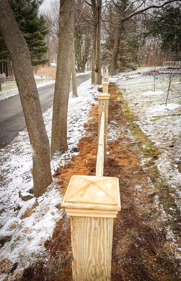 Renegade Wood fence installation, Michigan