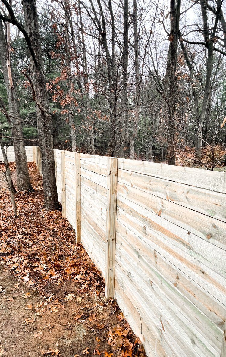 Backyard wood fencing, MI