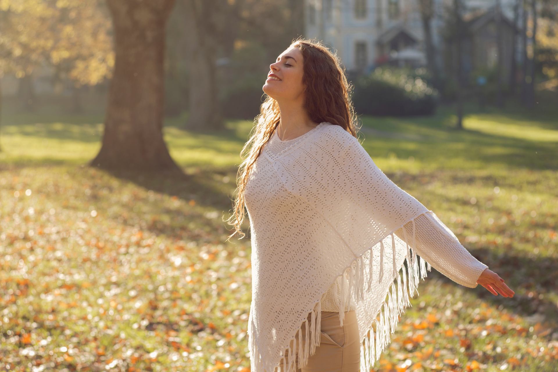 After receiving bee sting treatment, a woman enjoys a warm afternoon in the Sunshine State.
