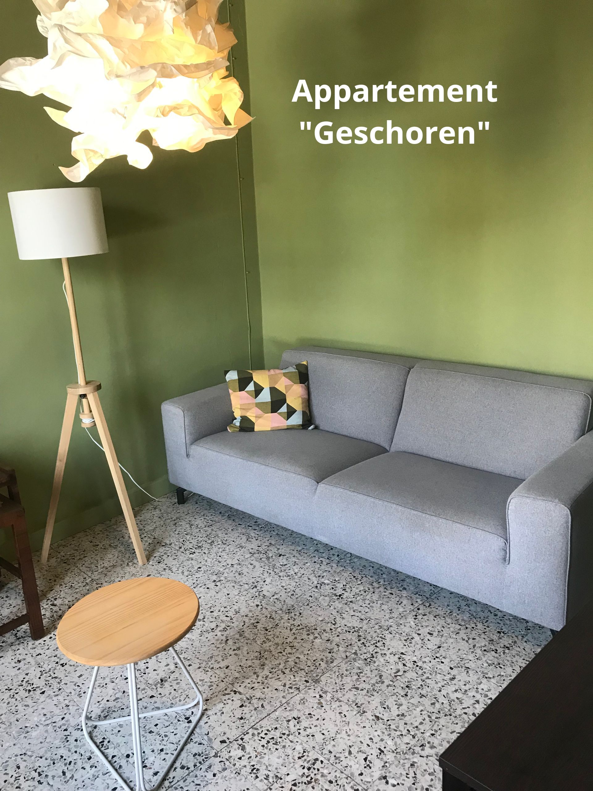 De woonkamer in appartement “Geschoren”
