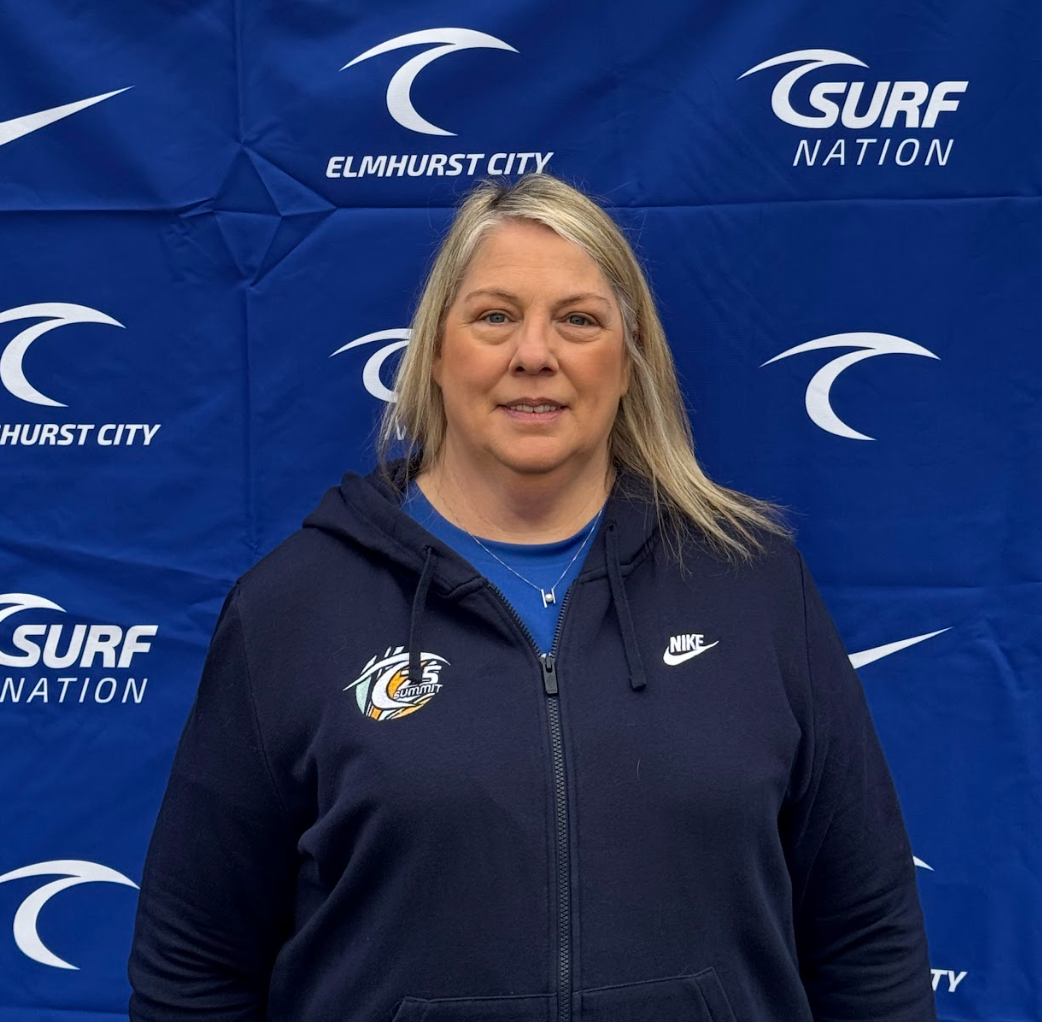 The logo for elmhurst city surf soccer club