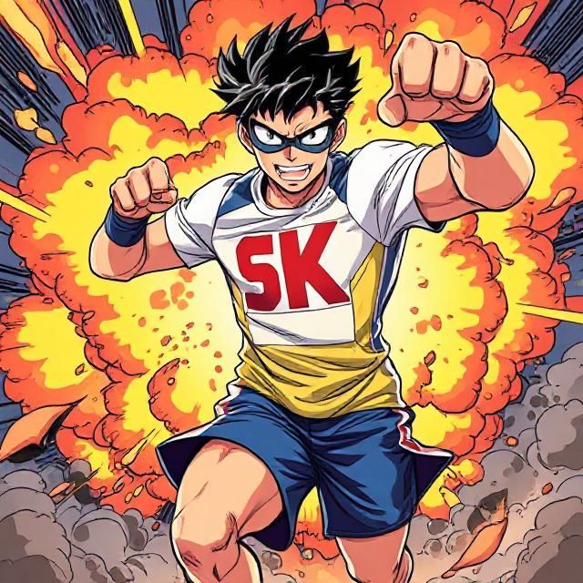 5K Superhero graphic