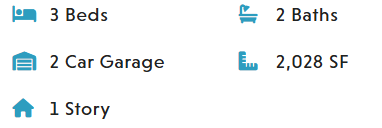 Property details: 4 beds, 3 baths, 2-car garage, 2,866 SF, 2 story home.