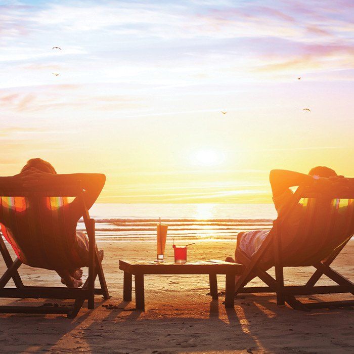 Couple Relaxing at the Beach