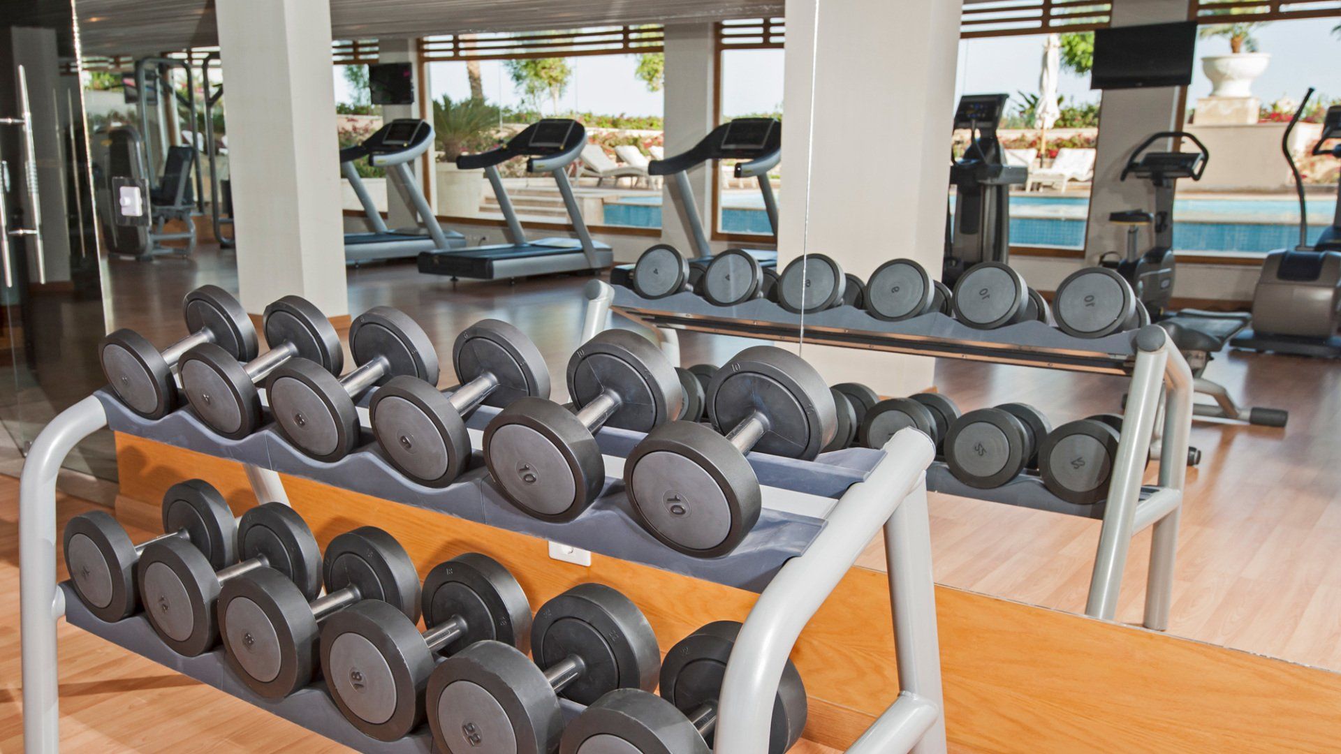 Gym Big Mirror — The Colony, TX — Hurricane Glass and Showers