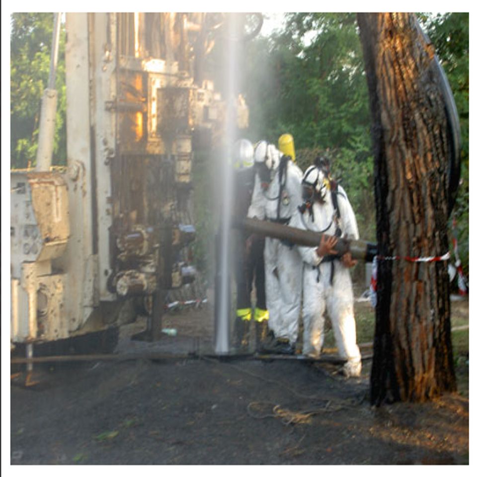 intervento di trivellazione pozzo romano