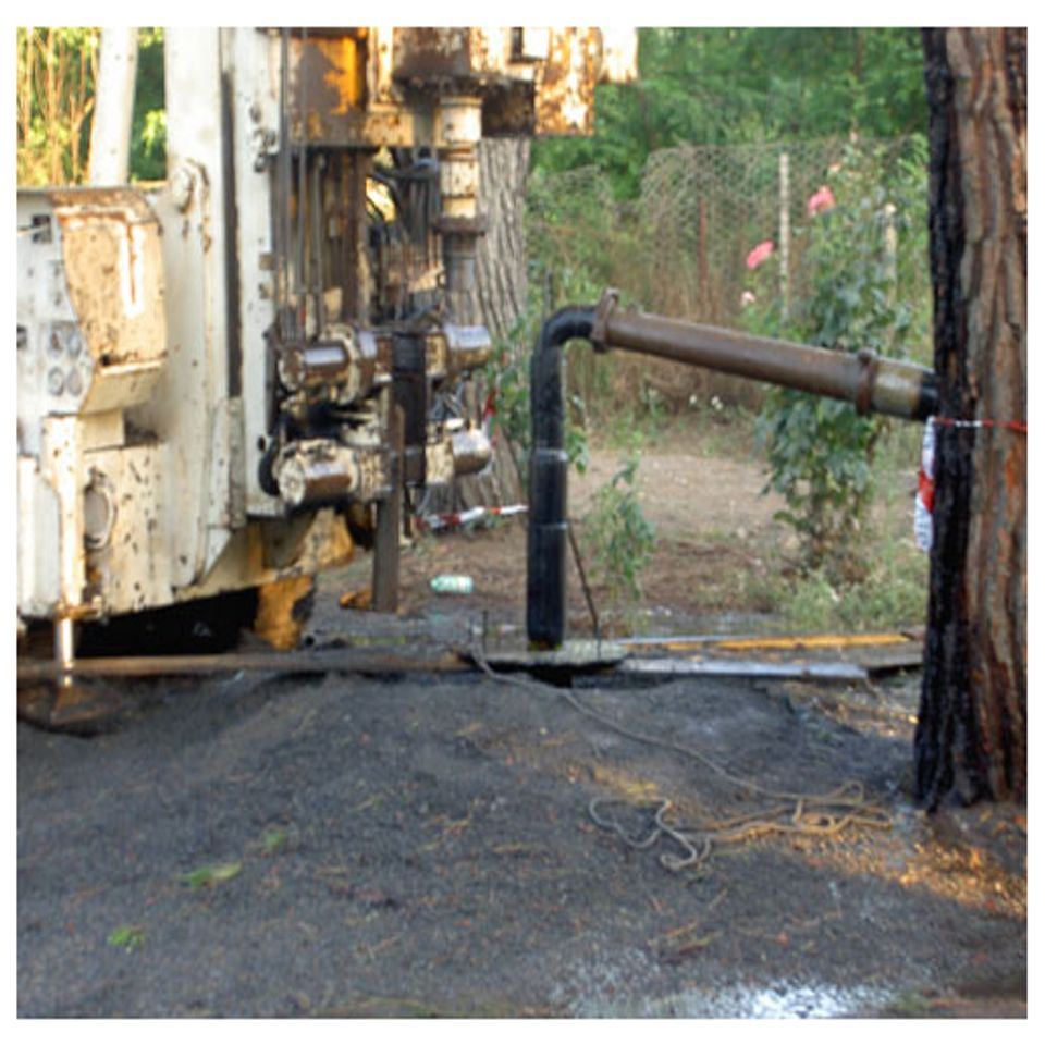 intervento di trivellazione pozzo romano