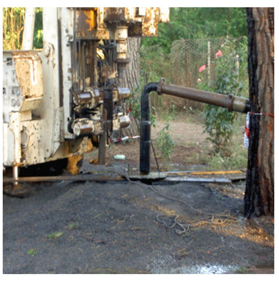 intervento di trivellazione pozzo romano