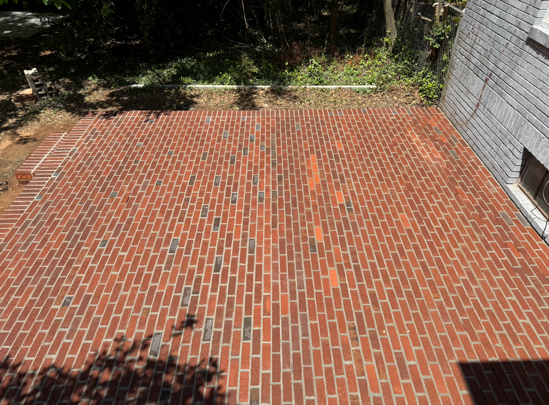 stone patio installation Athens GA, custom patios Georgia, outdoor living spaces, summer backyard up