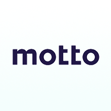 The motto logo is on a white background.