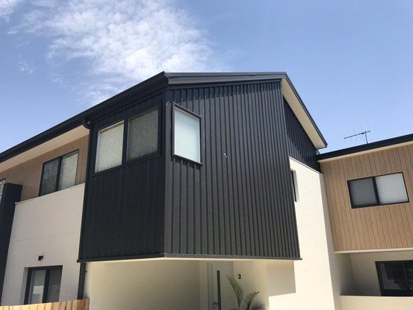 modern apartment roofing