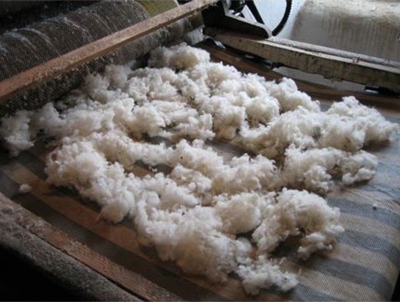 lavorazione lana per materasso