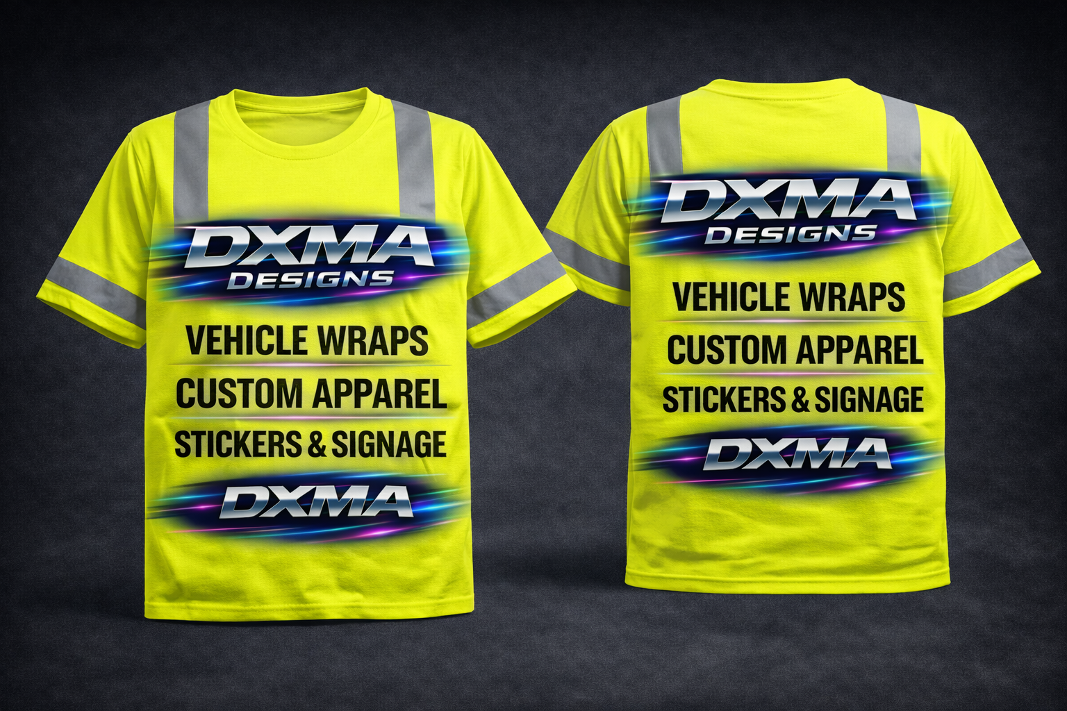 Illustration of a Muscular Superhero With Long Hair on a Black Shirt — DXMA Designs In Bargo, NSW