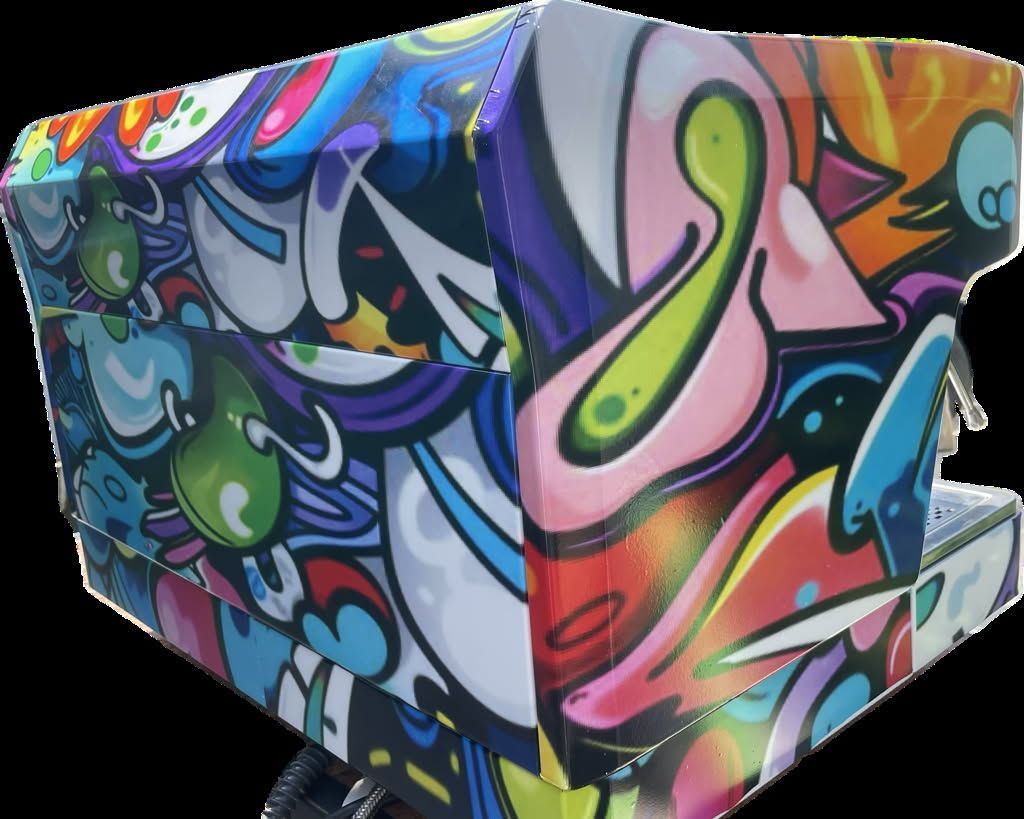 Graffiti-Covered Box With Wrapped Art — DXMA Designs In Bargo, NSW