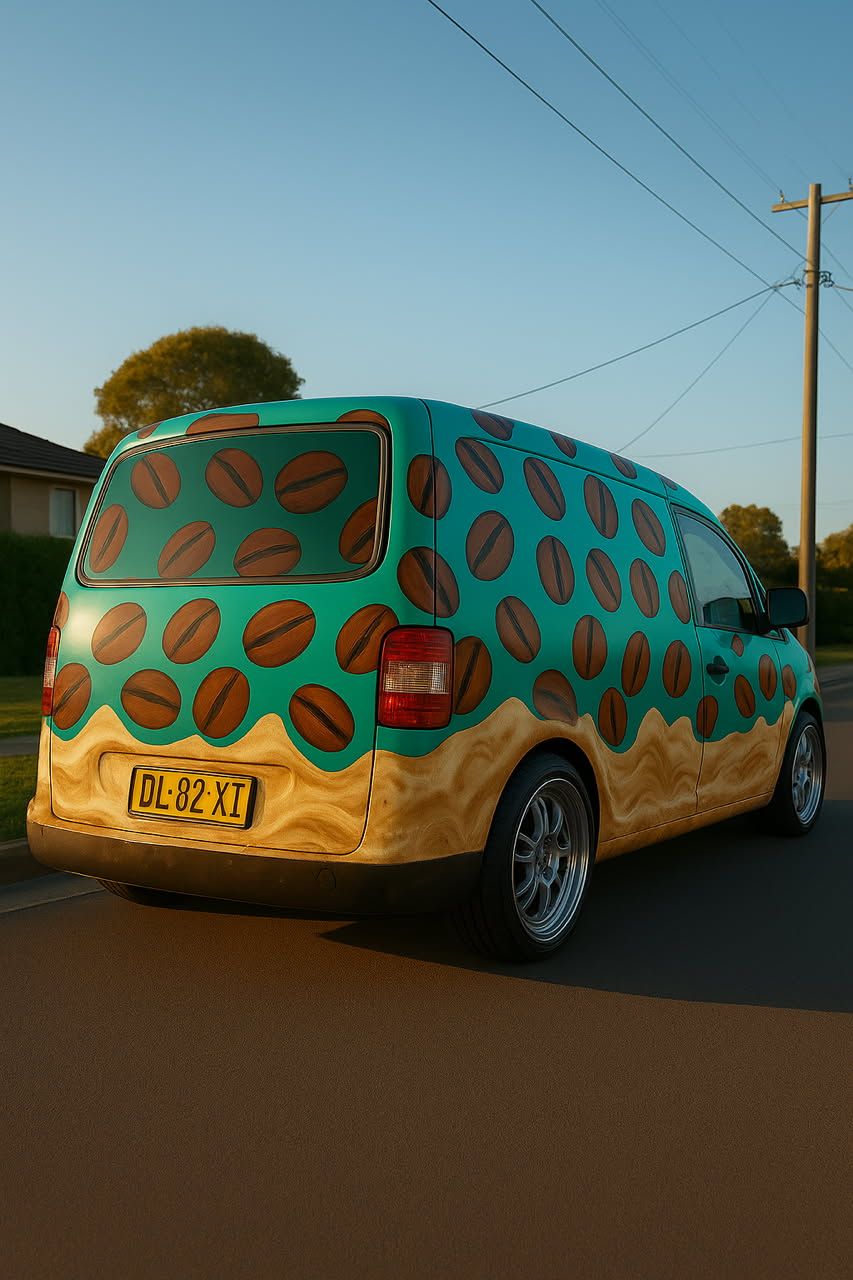 Wrapped Van Parked On A Road — DXMA Designs In Bargo, NSW