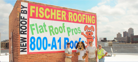 A Man Repairing the Roof — Ellsworth, WI — Fischer Roofing