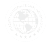 The logo for the academy of international investigations