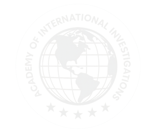 The logo for the academy of international investigations