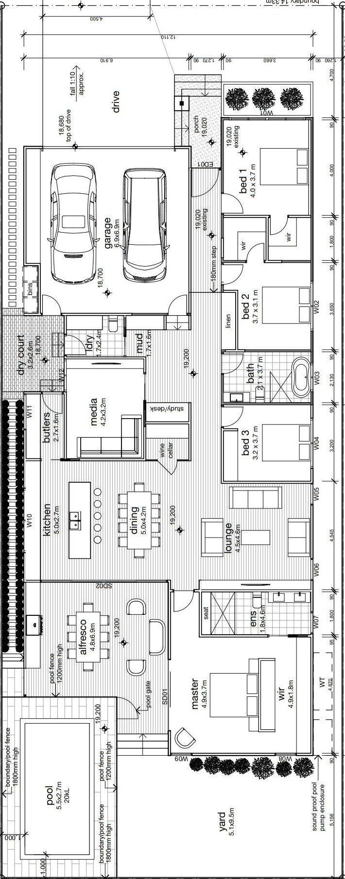 Chester Le Haus floor plan design Coastline Builders & Designers