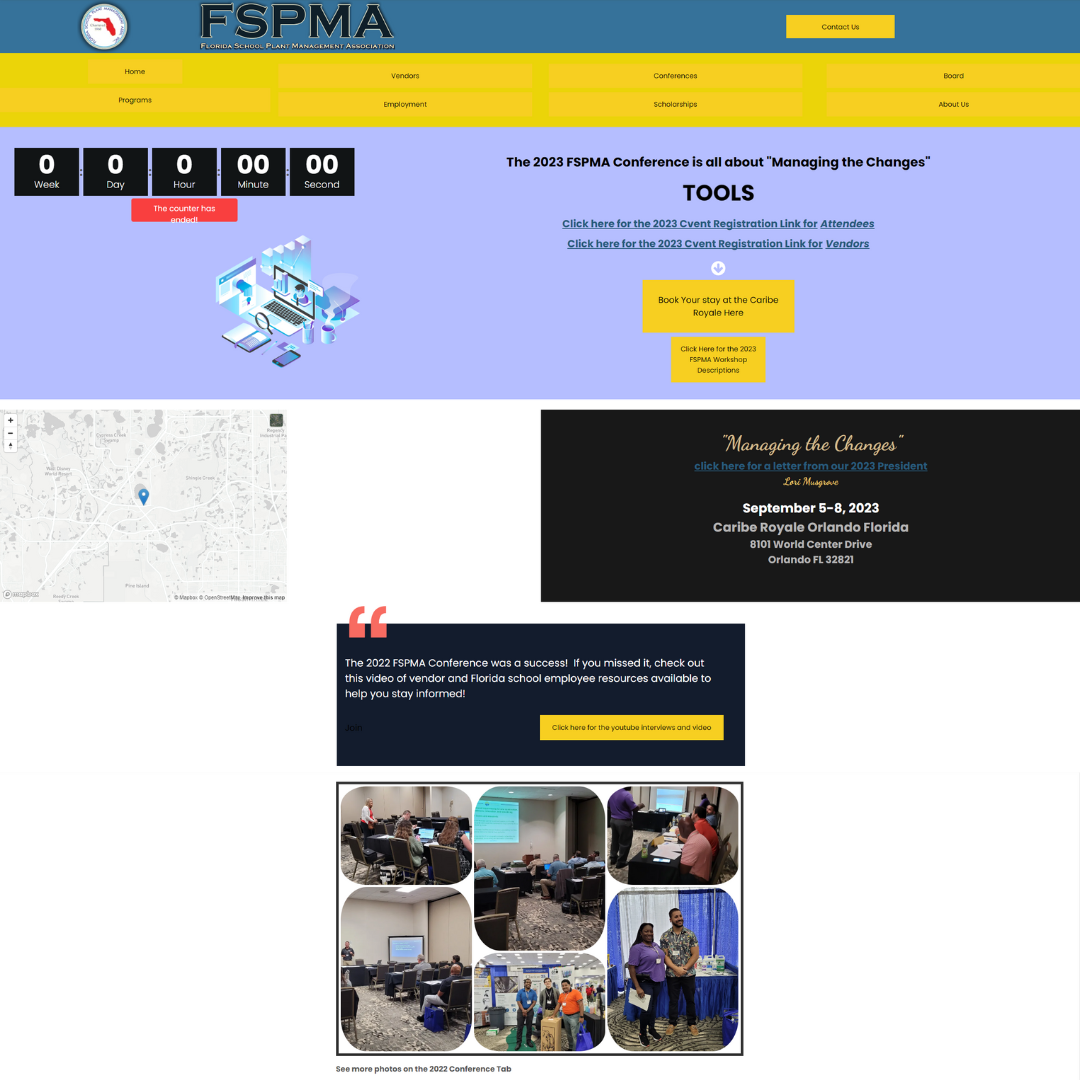 A screenshot of a website called espma