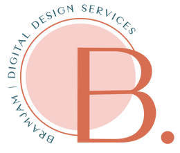 a logo for digital design services with a letter b in a circle .