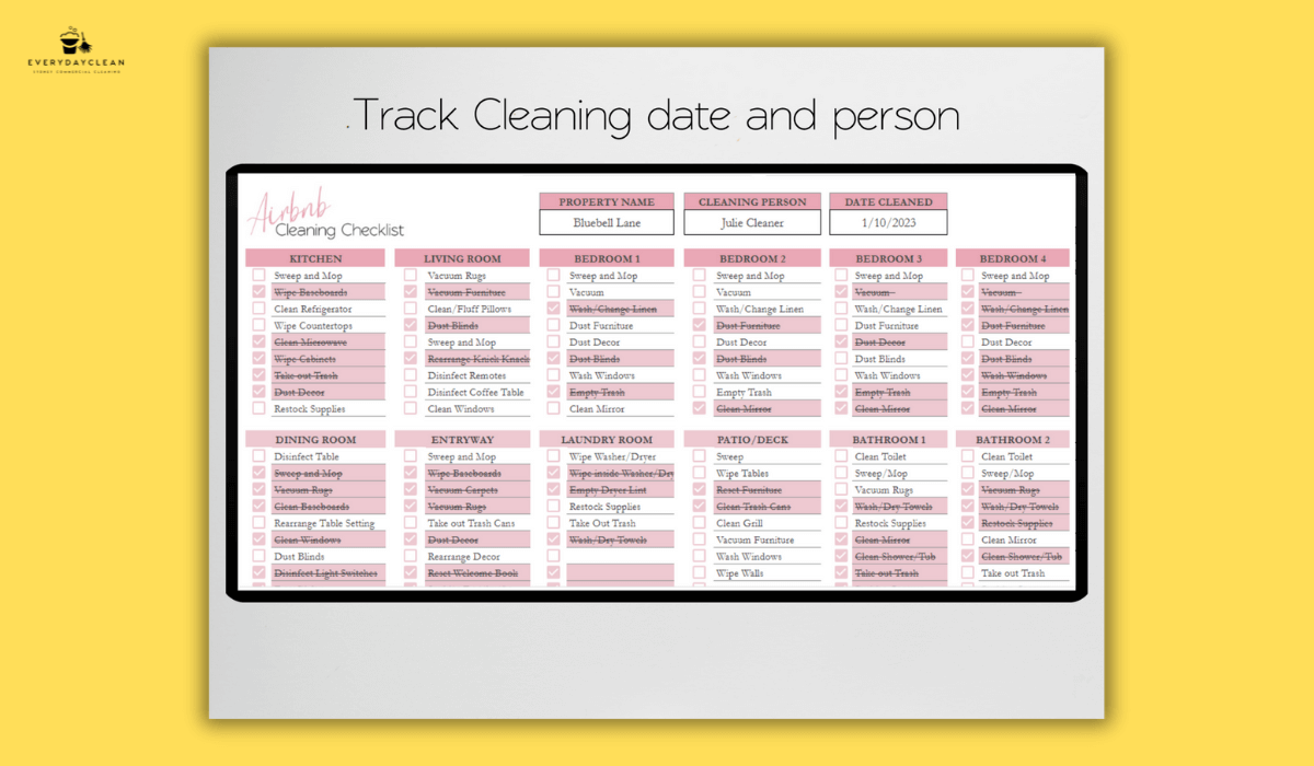 Calculating Airbnb house cleaning costs