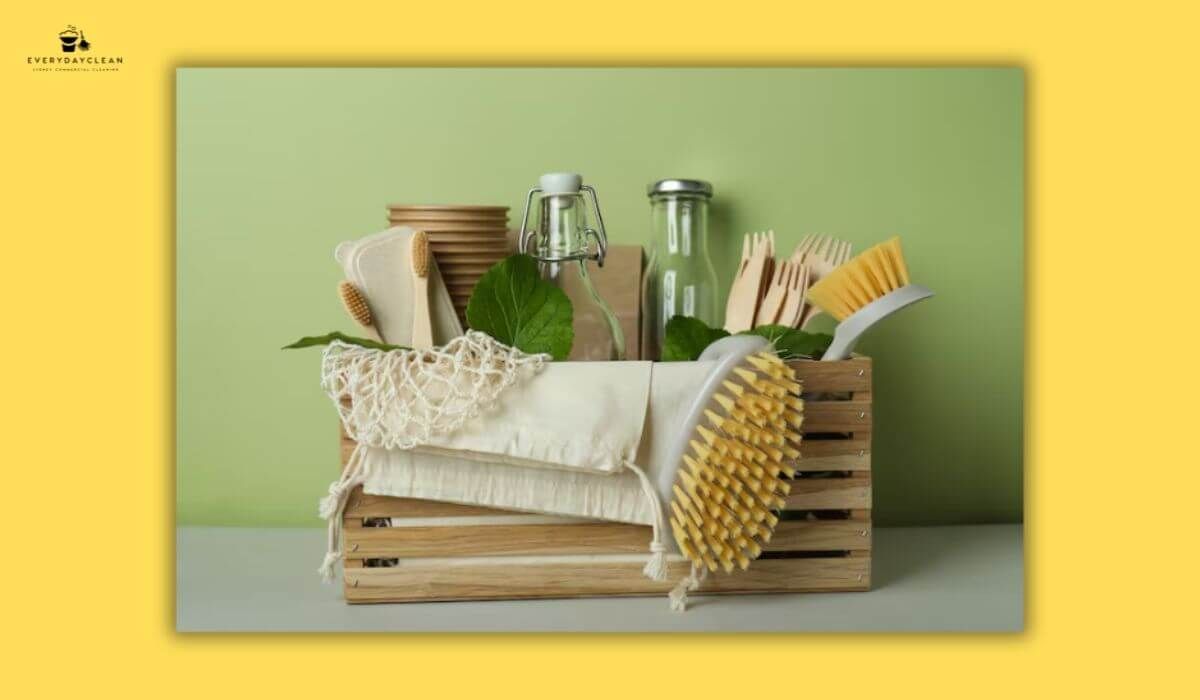 Eco-friendly cleaning products used in childcare