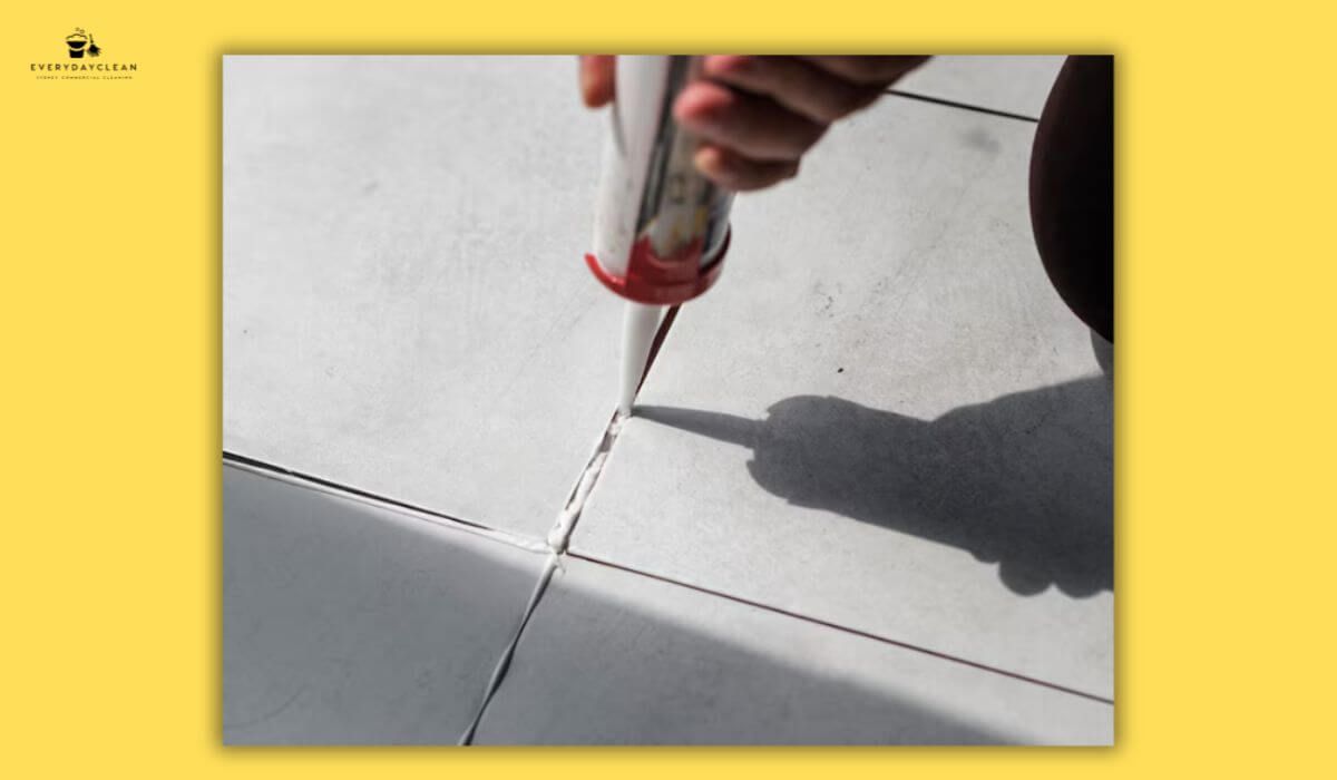 caulking bathroom joint
