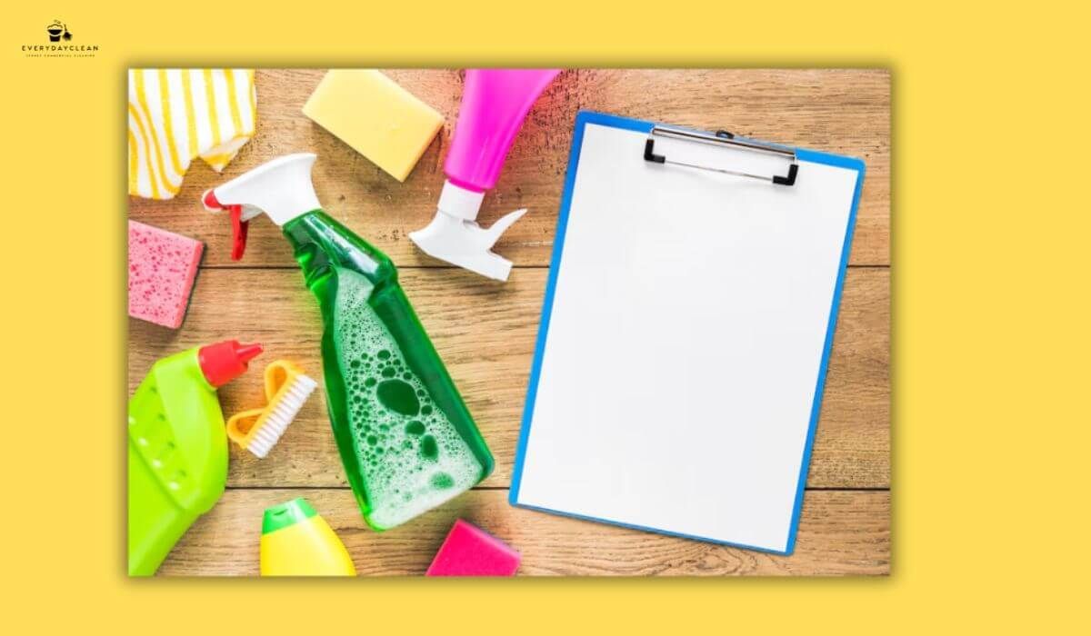 checklist clipboard office cleaning