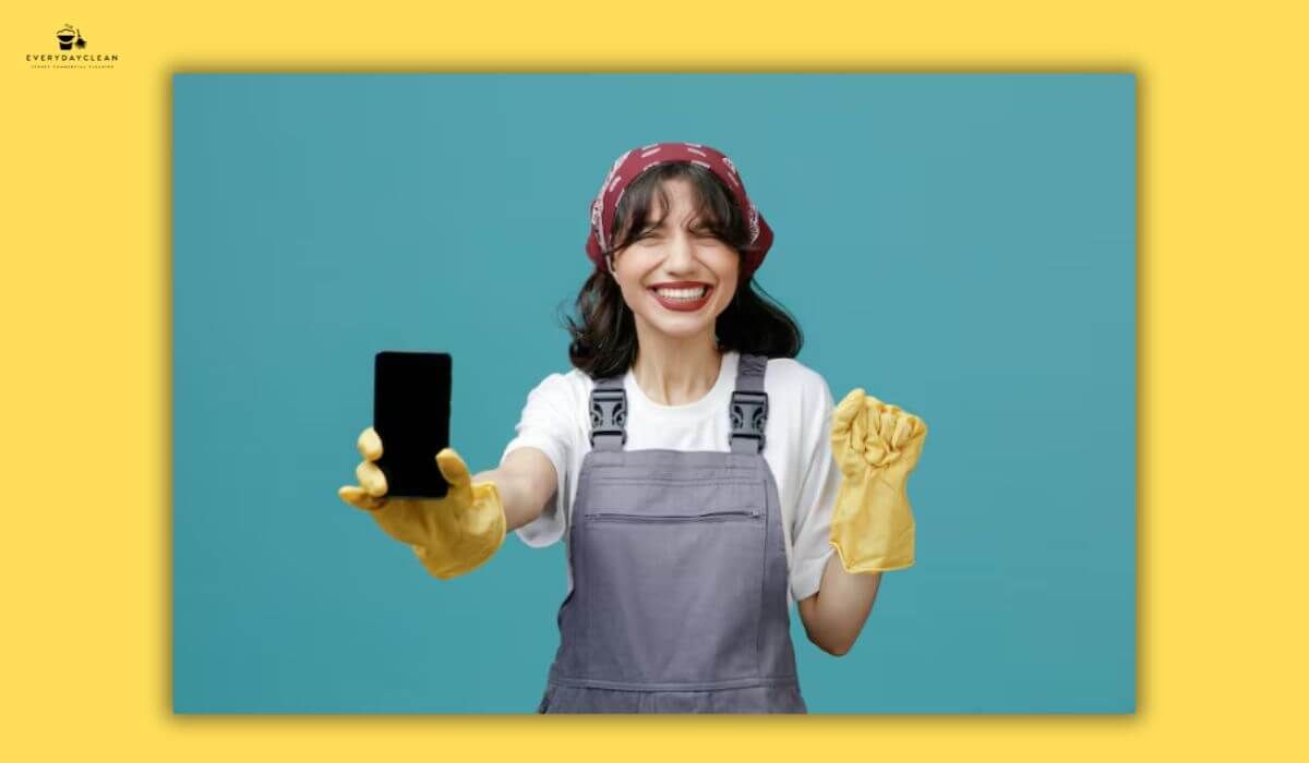 cleaner using a mobile inspection app
