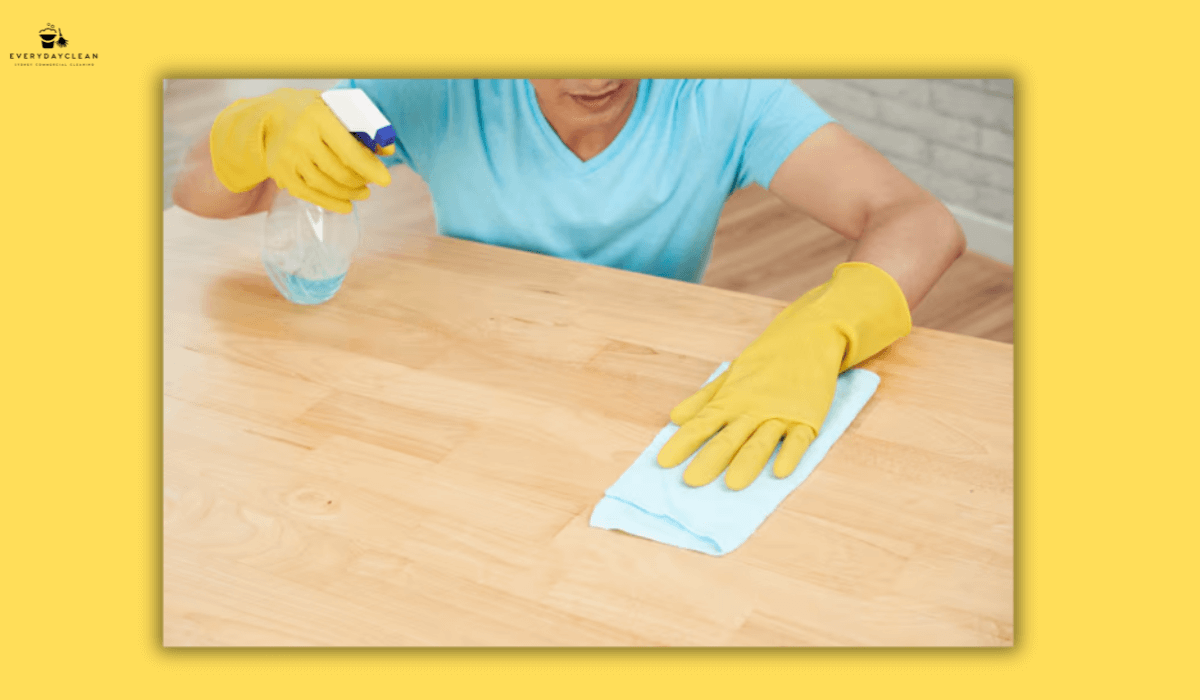 cleaning nappy change table