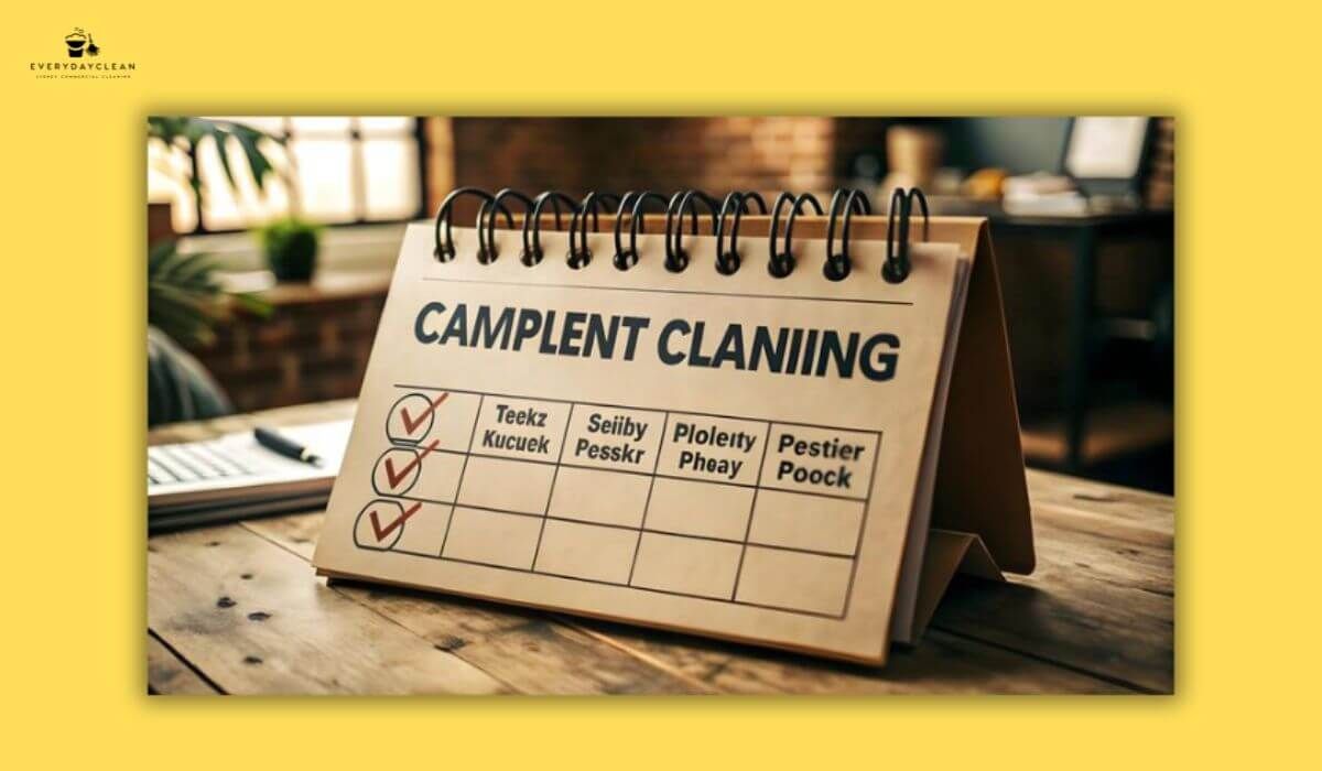 cleaning schedule checklist