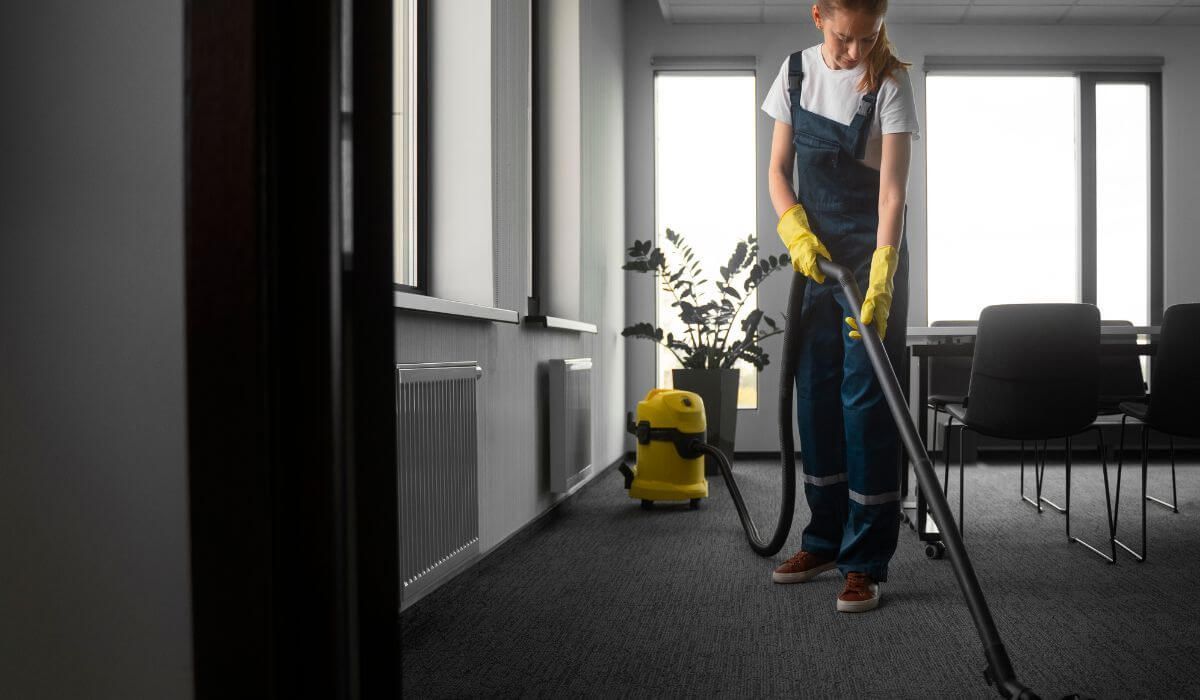 deep office cleaning carpet steam