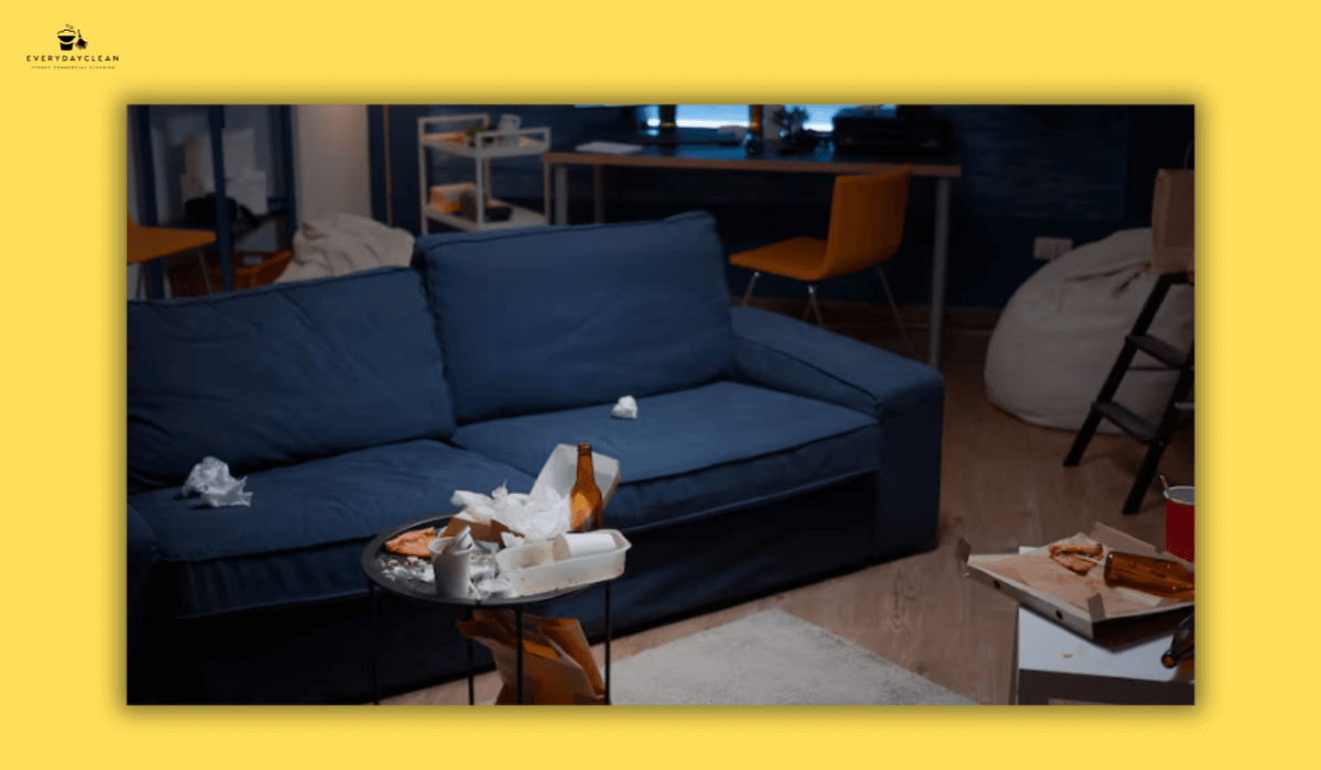 dirty apartment interior