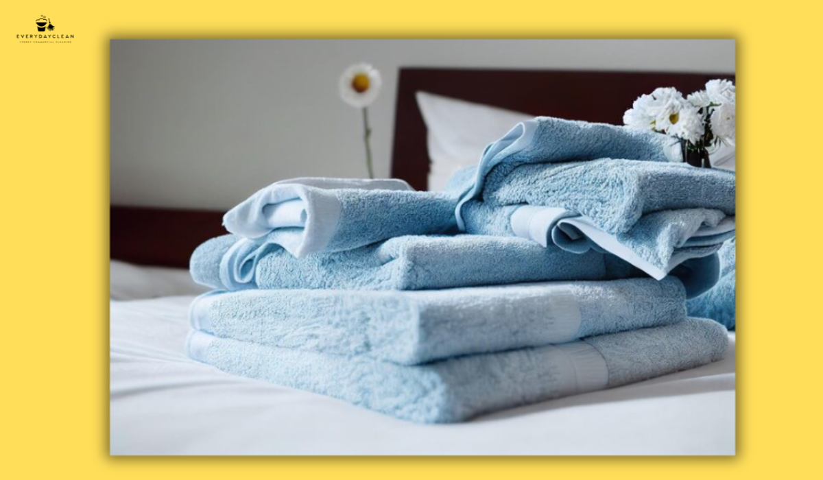 folding towels and bed linen
